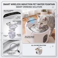 Wireless Pet Dispenser for Cats and Dogs One Size balta