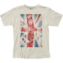 David Bowie Union Jack Mens T Shirt Music Classic Rock Band Tee New Natural L