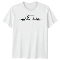 Coffee Is My Heartbeat Lifeline T-Shirt Caffeine Coffee Gift For Him And Her XXL