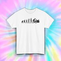 Evolution Car Mechanic T-Shirt Funny Auto Repair Grease Monkey Gift S-5XL XXL