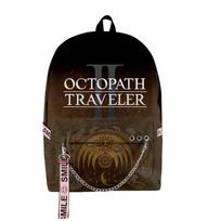 Classic Novelty Octopath Traveler Game 3D Print School Bags Unisex Oxford Waterproof Notebook multifunction Travel Backpacks