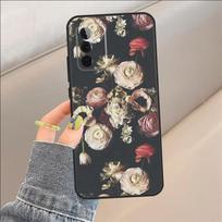 Midnight Floral Case For Samsung Galaxy A16 A06 A17 A56 A36 A26 A13 A33 A53 A15 A35 A55 A34 A54 A12 A32 A52 For Samsung A12