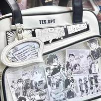 Y2k Grafiti Animacinis Ita Krepšys Japoniško Stiliaus Kawaii Pečių Crossbody Krepšiai Madingas Skaidrus Priekinis Kišenėlis Pasidaryk Pats Pirkinių Krepšiai 26x22x8cm