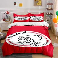 Ajax Amsterdam logo pattern. Bedding sets Duvet cover sets Duvet covers Pillowcases(1* Duvet Cover 2* Pillowcases without duvet insert) 135x200cm