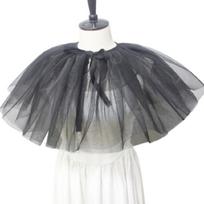 Tulle Detachable Collar Decorative Ruff Collar Dark Wedding Accessory Neck Collar for Women Courtstyle Outfit Enhancer 1 juoda