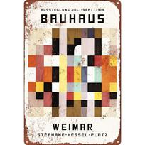 pcs Bauhaus Weimar Metal Wall Decor German Design Heritage for Modern Spaces (xcm) Vintage Metal Signs Tin Signs Decor 20x30cm（7.8x11.8inch）