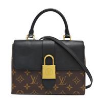 [Pre-Owned] Locky BB Classic Monogram Coated Canvas Leather Trim Shoulder Crossbody Handbag Small - Very Good #7T78D ONE SIZE