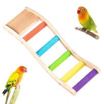 Parrot Ladder Toy Gnawing, Grinding Claws, Grinding Platform Cloud Ladder Ladder Mouth Climbing Stick Station Frosted Z8R5