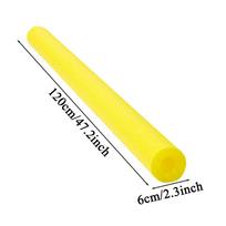 New Multicolor Swimming Pool Foam Noodle Float Aid Swim Noodles Ring Buoyancy Stick for Swim Aid Training Beginners geltona