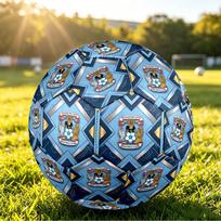 Coventry City Football Spausdintas 5 dydžio futbolo kamuolys, neslystantis suaugusiųjų rungtynių futbolo kamuolys, suvenyras futbolo gerbėjams Size 5