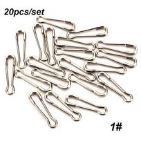 Hot Portable Line tackle Stainless Steel Connector Barrel Swivel Fast lock Fishing Hanging Snap 1
