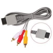 Garso / vaizdo jungties laidas – Nintendo Wii – AV kabelis 6FT 1,8M – Retro Composite – 3 RCA paauksuotas