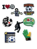 Jibbitz football sport 8 pcs accessories crocs decoration įvairiaspalvis