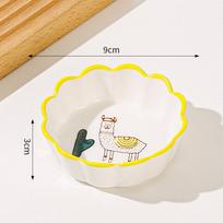 Japanese Mini Ceramic Plate Barbecue Dipping Sashimi Sushi Soy Sauce Dishes Home Desktop Snack Fruit Dessert Plates 8.5cm