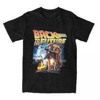 Back To The Future Movie T Shirt American Science T Shirts Short-Sleeved Y2K Fun Tops Summer Cotton O Neck Plus Size Clothing S
