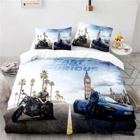 3D Printed Fast And Furious Love Child Duvet Cover Set Hd Comforter Cover Bedclothes For Kids Bedding Sets Bedroom Decor EU Single(135*200cm)3pcs