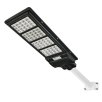Gatvės šviestuvas su saulės baterija 120W ir laikikliu