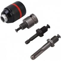 Griebtuvas gręžtuvui 1/ 2'' Ø2-13mm su adapteriais 4vnt.