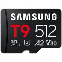 Samsung T9 microSD kortelė MB-MH512T/WW, 512GB, 200MB/s, 130MB/s, UHS-I, U3, V30, A2, atsparus vandeniui, atsparus smūgiams