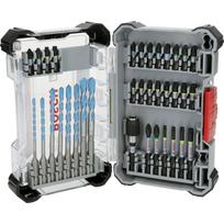 Bosch Gręžimo ir atsuktuvų antgalių rinkinys 2608522518, 100mm, 35 vnt., PH, PZ, T, 55mm antgaliai, EXPERT HEX-9 grąžtas