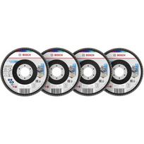Bosch lapių šlifavimo diskas 2608626164, 125 mm, 40, 60, 80, 120, 1 rinkinys, tinkamas metalui, medienai