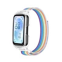 Nylon Band + PC Protective Case For Huawei Band 11 Breathable Soft Wristband Shockproof Full Protection Cover Set huawei band 11 įvairiaspalvis