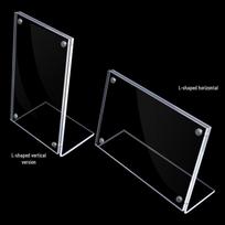 Strong Magnetic L-Shaped Acrylic Table Card Holder for Signs and Price Tags Custom Order