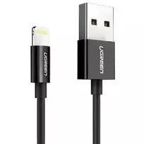 Ugreen 80822 US155 USB A – Lightning laidas, juodas, 1 m