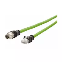 METZ CONNECT 142M2X15050 Cat6a M12 į RJ45 jungiamasis kabelis 5 m žalias