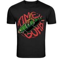 Time Bomb Cartoon T-Shirt - Explosive Humor Graphic Tee XL