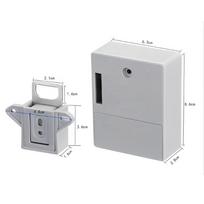 1 Free Rfid Card Pedestal Lock for Office Home Spa Fitness Gym Wood Drawer Locker Lock Electronic Rfid Cabinet Hidden Lock (Black,Steel Door&Cabinet lock) juoda