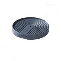 Round Movable Plant Stand Universal Wheel Flowerpot Tray Portable Plants Pots Holder  Flowerpot 23.5cm pilka