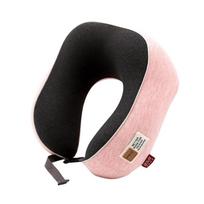 Memory Foam U Shaped Neck Pillow For Travel And Office Comfort rožinė