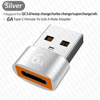10A 240W 120W 6A OTG USB 3.0 to Type C Adapter USB C Male to USB Female Converter Fast Charging Data Transfer OTG for Laptop