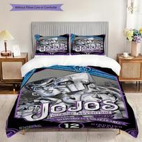 Jojos Bizarre Adventure Diamond Unbreakable Bedding (1 * duvet cover + 2 * pillowcase, without core) 2D Flat Duvet cover and pillowcase Bedding set 135x200cm