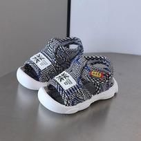 Baby Summer Soft Sole Sandals With Velcro Strap For Toddler Boys And Girls 16 mėlyna