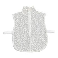 Decorative False Collar with Seethrough Flower Pattern Detachable Collar Neckwear Collar Insrt for Women Outfit Enhancer abrikosas
