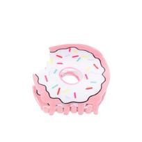 Dessert Shape Hair Claw Styling Accessory PVC Ponytail Holder Comfortable Hair Decoration For Women Girl Daily Outfit balta
