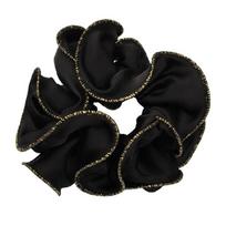 Fashionable Double Layer Scrunchies Stretchy Cloth Hair Band Headwear For Casual Sports Party Hairstyles juoda
