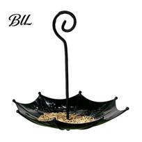 Large Capacity Bird Feeder Umbrella Outdoor Hanging Decorative Weather Resistant Open for Balcony Garden Backyard Birdseed Holder juoda