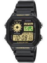 Casio Sports Ae-1200Wh-1B Vyriškas Laikrodis + Dėžutė (Zd146C)
