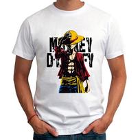 Sell Japanese Anime One Piece Luffy Printed T-Shirt Casual O-Neck Unisex T-Shirt Unisex Clothing L