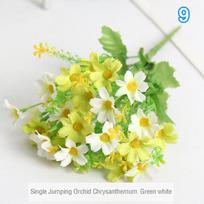 1 puokštė 28 galvutės dirbtinės gėlės netikros šilkinės orchidėjos chrizantemos gėlės vestuvių gėlių puokštė namų sodo vakarėlio dekoras