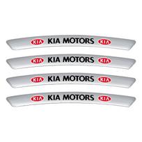 4 vnt. Aliuminio Automobilio Ženkliukas Emblema Rato Stebulės Ratlankių Dekoravimas 3D Lipdukai KIA Rio Ceed Sportage Sorento k2 k3 k4 k5 k6 K7 K8 Soul Opeima KIA balta