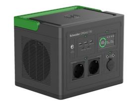 Schneider Electric OffGrid Portable Power Station 730, 738Wh Lithium-ion, LCD, 2 CEE 7/3 Schuko outlets, Sinewave, 3 USB-A, 2 USB-C, Wireless Charger | PPS730-GR