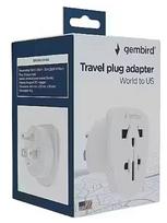 Gembird World to US power adapter plug, 10 A | A-AC-USMINTF | Travel adapter