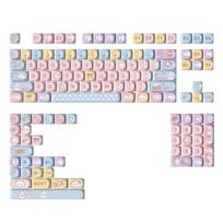 MOA Height Keycaps 131Piece Heat Sublimated PBT Colorful Candy Bear Keycaps Set Customization for Mechanical Keyboards 1