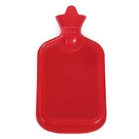 Old-fashioned Water-filled Hot Water Bottle Bed-specific Refillable Rubber Hot Water Bottle Hand Warmer Thickened, Burst-proof One Size raudona