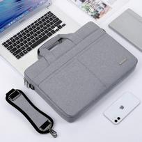 New Single Shoulder Laptop Crossbody Bag for 13-17 inch Notebooks 13 inch šviesiai pilka spalva