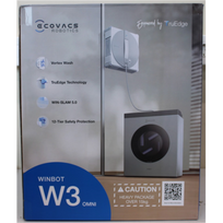 IŠPARDAVIMAS. Ecovacs Window Cleaning Robot | WINBOT W3 OMNI | Corded/Cordless | 8000 Pa | White/Silver | MISSING INNER PACKAGING, WET WATER TANKS, NEŠVARUS AND SUBRĖŽTAS ITEM. BOTTLE WITHOUT LIQUID | WINBOT W3 OMNISO